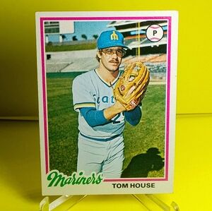 1978 TOM HOUSE PITCHER TOPPS CHEWING GUM VINTAGE CARD MARINERS